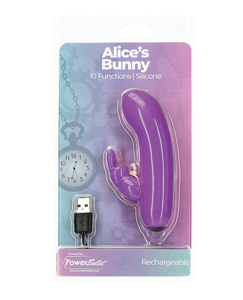 Alice's Bunny Bala Recargable con Funda de Conejo: 10 Vibraciones Potentes 🐰 - featured product image.