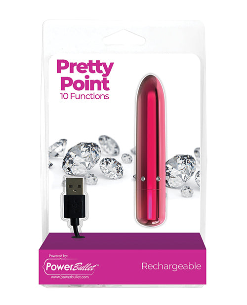 "Bala recargable Pretty Point - Elegancia rosa" - featured product image.