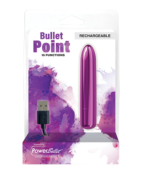PowerBullet Point Rechargeable Bullet: Targeted Pleasure on the Go - featured product image.
