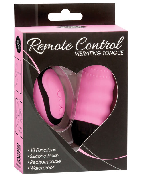PowerBullet Pink Vibrating Tongue: 10 Functions, Remote Control - featured product image.