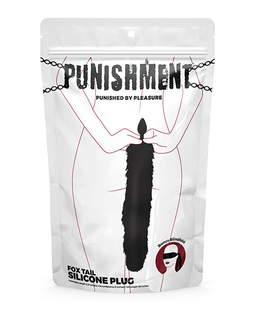 Tapón de silicona Punishment Fox Tail - Explora el placer anal lúdico Product Image.
