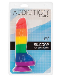 Addiction Justin 8" Rainbow Dildo: Celebrate Your Desires