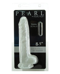 Pearl Addiction 8.5" Dildo - Medium Elegance Awaits centered on a white background - featured product image.