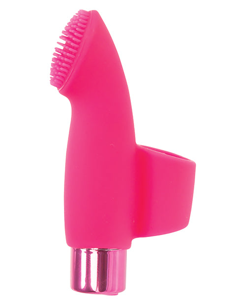 Naughty Nubbies Rechargeable Silicone Finger Massager - Pink Product Image.