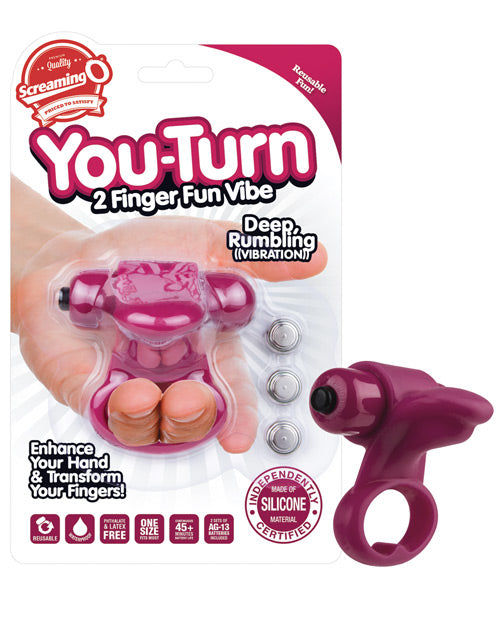 Screaming O You Turn: Finger-Fitted Pleasure Vibrator Product Image.