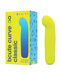 Vibrador Clásico Infinite Curve de Bcute en Amarillo Cítrico