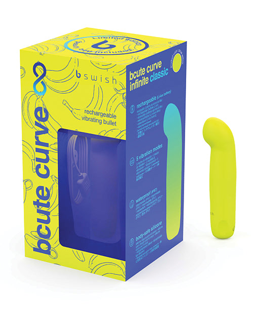 Bcute Curve Infinite Citrus Yellow Limited Edition: Vibrant, Timeless Pleasure Product Image.