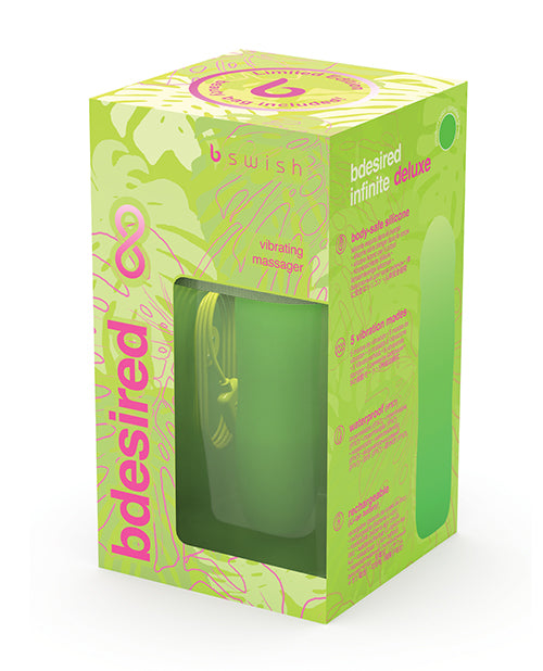 bdesired Infinite Deluxe LE Paradise Vibrator - Green - featured product image.