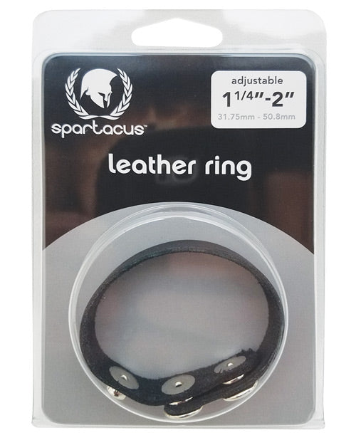 Spartacus Plain Leather C-Ring: Luxury Erection Enhancer - featured product image.