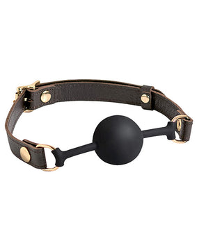 Spartacus Elegant Leather Ball Gag - Featured Product Image