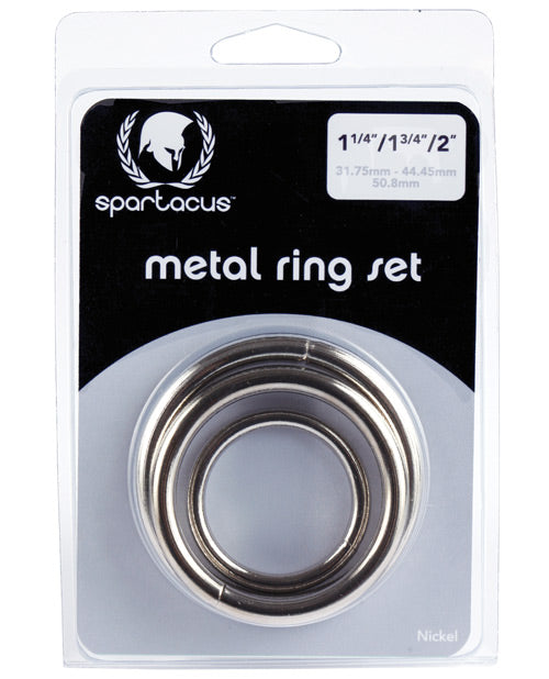 Conjunto de anillos de metal Spartacus: placer de ajuste personalizado 🌟 Product Image.