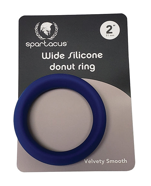 斯巴達克斯藍色矽膠甜甜圈環 - 提高勃起質量 - featured product image.