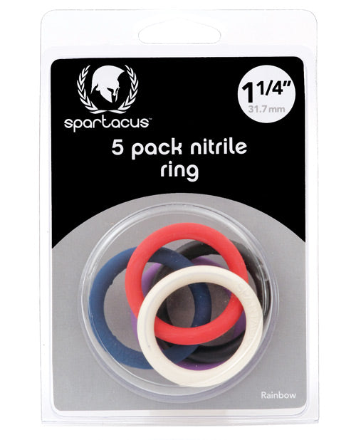 "Spartacus Skin-Safe Nitrile Cock Ring Set" - featured product image.