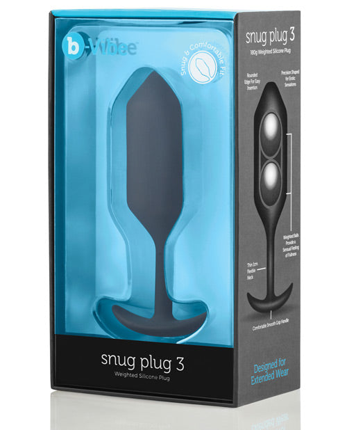 B-Vibe Weighted Snug Plug 3: The Ultimate Indulgence in Intimacy - featured product image.