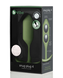 b-Vibe Weighted Snug Plug 4 - Máximo confort y lujo