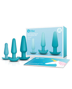Set de educación anal b-Vibe: el kit de placer anal definitivo de 7 piezas