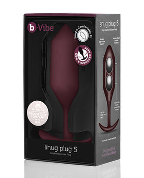 B-vibe Weighted Snug Plug 5 - Ultimate Sensation 🪐 - Featured Product Image