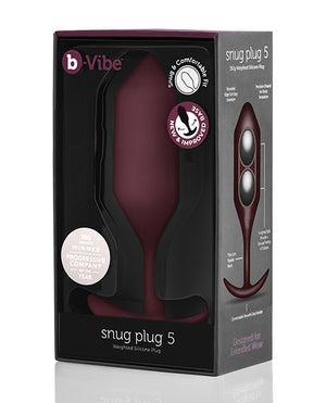 B-vibe Weighted Snug Plug 5 - Ultimate Sensation 🪐