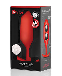 b-Vibe Weighted Snug Plug 6 - G: experiencia de placer definitiva