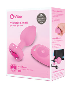 b-Vibe Vibrating Heart Plug: Opulenta elegancia anal