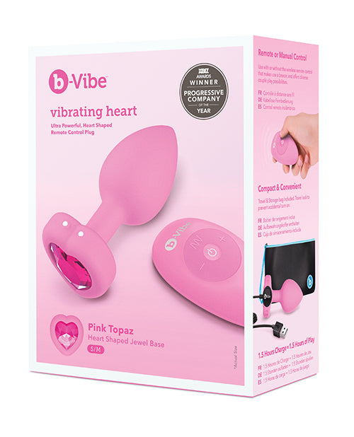 b-Vibe Vibrating Heart Plug: Opulent Anal Elegance - featured product image.