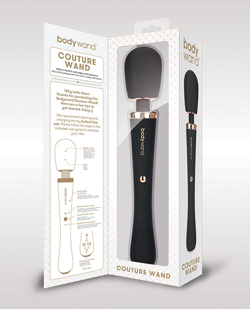 Bodywand Couture 魔杖 - 黑色：保證帶來強烈的愉悅感 - featured product image.