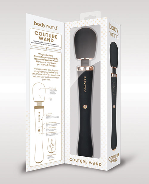 Bodywand Couture Wand - Black: The Essence of Sensual Delight Product Image.