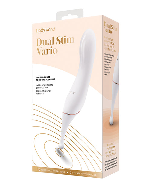 Bodywand Dual Stim Vario - Blanco: Su puerta de entrada al placer dichoso Product Image.