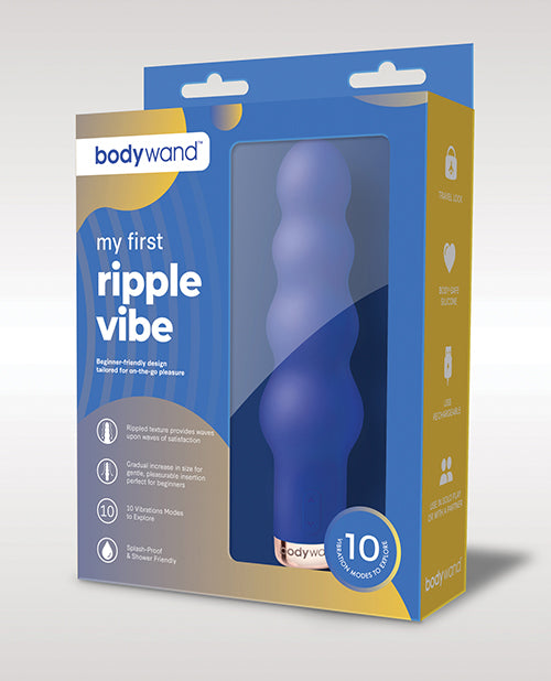 Bodywand My First Ripple Vibe: 10 modos, inserción gradual, placer en movimiento Product Image.