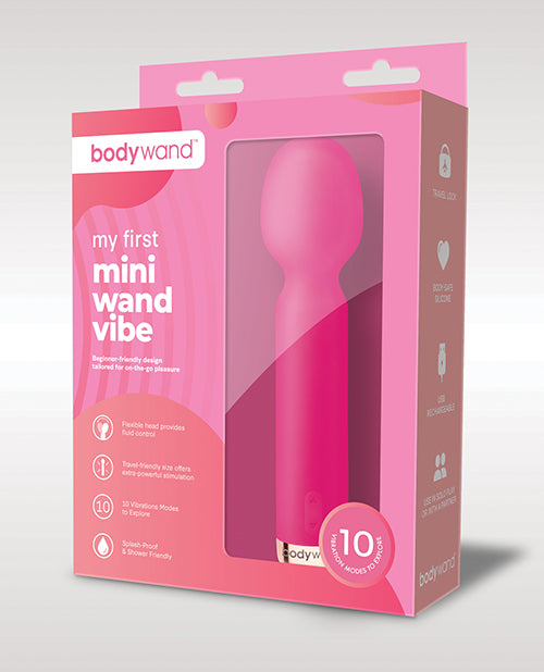 Shop for the Bodywand My First Mini Wand Vibe - Pink: Petite, Powerful Pleasure at My Ruby Lips