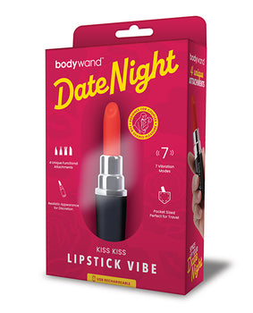 Date Night Kiss Kiss Lápiz Labial Vibrante - Negro/Rojo - Featured Product Image