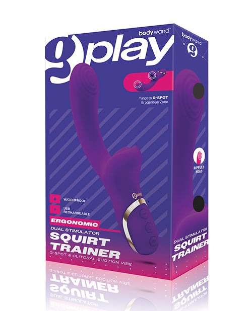 XGen Bodywand G-Play Entrenador de chorros de estimulación dual - Púrpura Product Image.