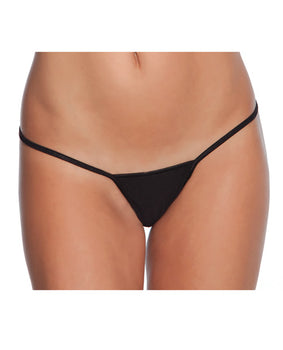 Coquette Black Lycra G-String - Featured Product Image