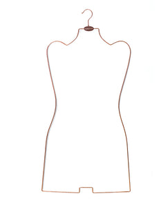 Coquette Rose Gold Metal Body Hanger