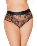 Black Label Mesh Lace & Rose Gold Chain Panty