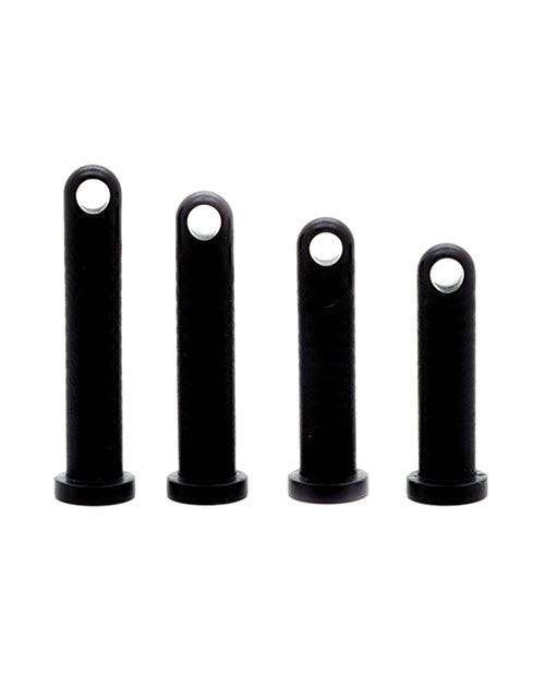 Shop for the CB-X® Black Cock Cage Locking Pins 4-Pack: Ultimate Chastity Play Upgrade at My Ruby Lips