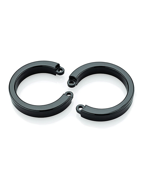 CB-X® Cock Cage U-Ring Paquete de 2 - Negro: Garantía de ajuste perfecto - featured product image.