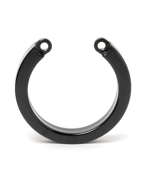 Jaula para el pene con anillo en U ajustable en color negro: un viaje hacia nuevos placeres Product Image.