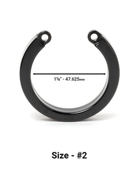 CB-XÂ® Cock Cage U-Ring #2 - Black: Universal Compatibility & Perfect Fit - Featured Product Image