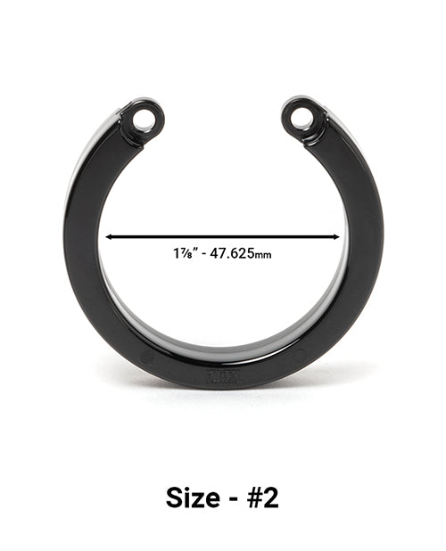 CB-XÂ® Cock Cage U-Ring #2 - Negro: Compatibilidad universal y ajuste perfecto - featured product image.