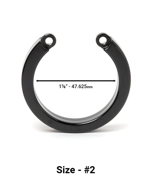 CB-XÂ® Cock Cage U-Ring #2 - Negro: Compatibilidad universal y ajuste perfecto Product Image.