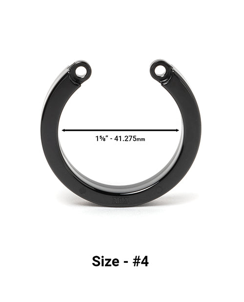 CB-X Cock Cage U-Ring #4 in Black - Elegance Meets Comfort - featured product image.