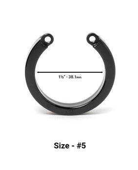 CB-XÂ® Cock Cage U-Ring #5 - Black: Perfect Fit & Durability - Featured Product Image