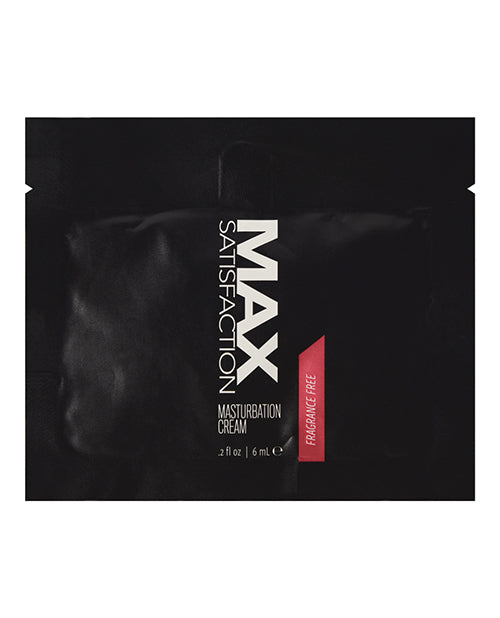 Shop for the Max Satisfaction Masturbation Cream Foil Pack - 6 ml x 24: Slick Glide, Long-Lasting, Versatile at My Ruby Lips