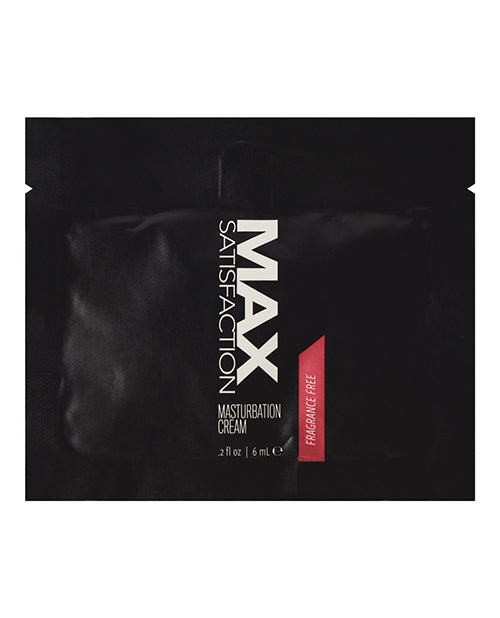 MAX SATISFACTION Masturbation Cream Foil Pack - 6 ml x 24 - featured product image.