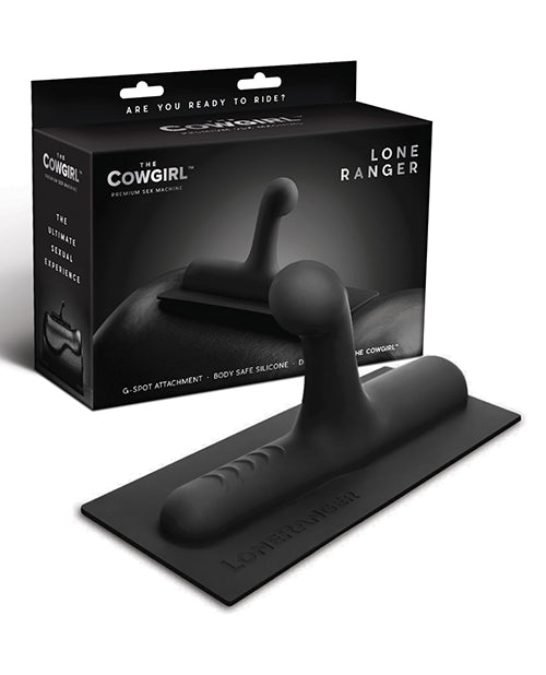 Cowgirl Lone Ranger Silicone G/P Spot Attachment - Black - featured product image.