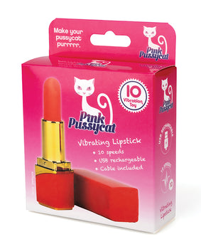 Customisable Pleasure: Pink Pussycat Vibrating Lipstick 🌟 - Featured Product Image