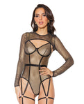 Holiday Metallic Fishnet Shrug - Black/Gold Glamour