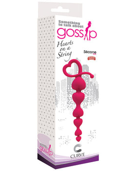 Curve Toys Gossip Hearts on a String - Magenta: Unleash Sensual Bliss 💖 - Featured Product Image