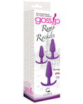 Curve Novelties Gossip Rump Rockers Juego de entrenador de plug anal de 3 piezas